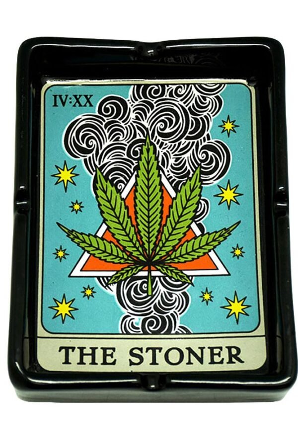 The Stoner Tarot Card Ceramic Ashtray