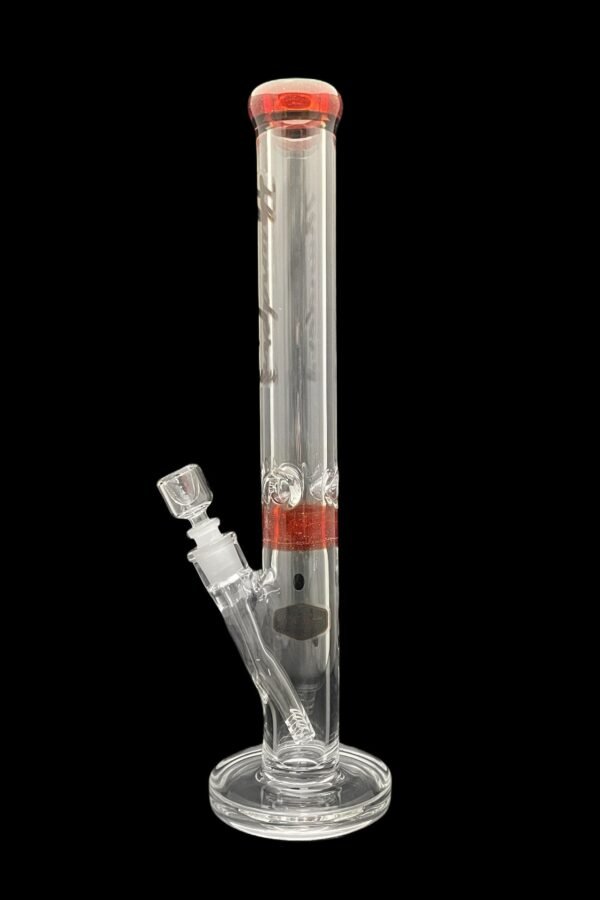 Thunder Glass Red Blizzard Straight Tube