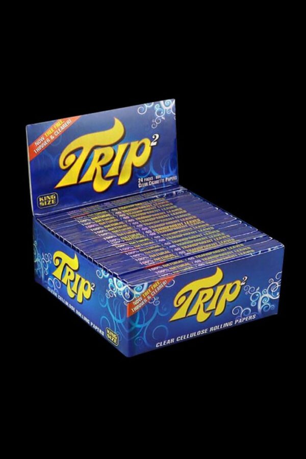 Trip2 Kingsize Clear Rolling Papers - 24 Pack