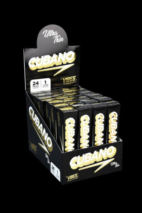 VIBES Ultra Thin King-Size Cubano Cones - 24 Pack
