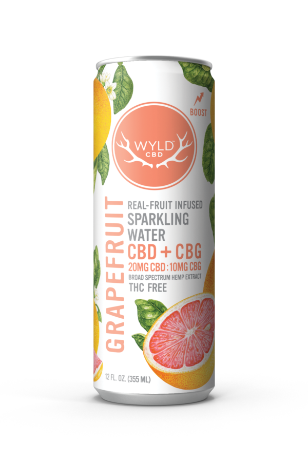 WYLD Real Fruit CBD Infused Sparkling Water 12oz (Multiple Flavors)