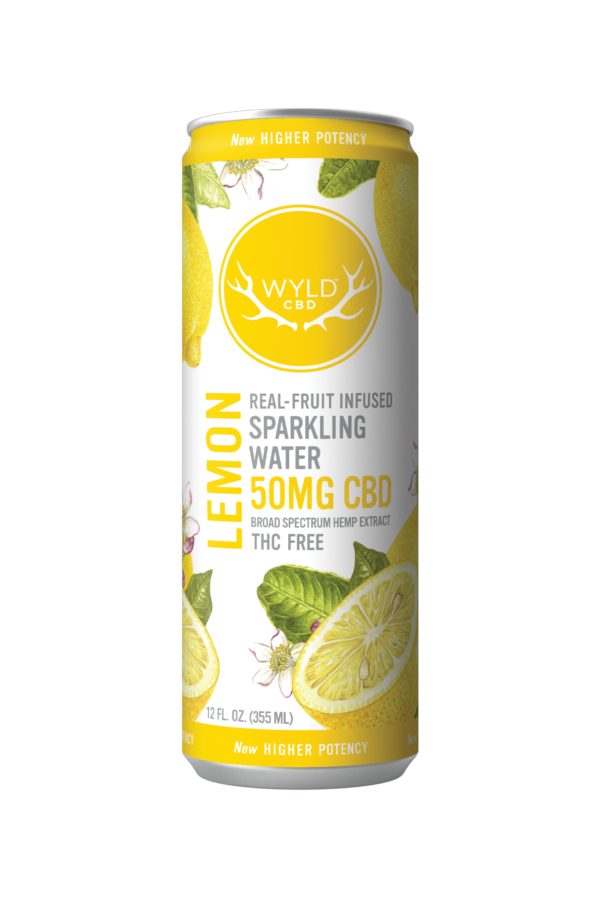 WYLD Real Fruit Infused CBD Sparkling Water 12oz