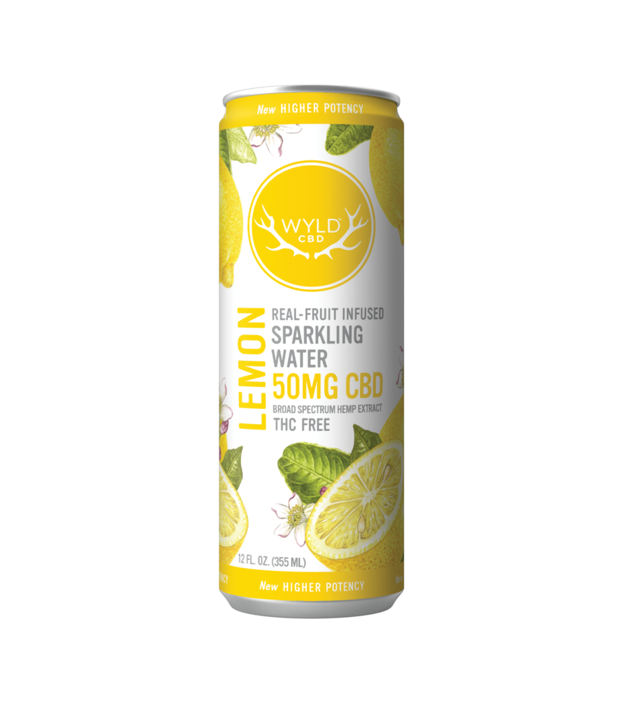 WYLD Real Fruit Infused CBD Sparkling Water 12oz