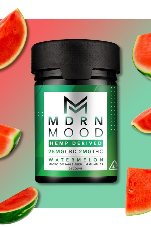 Watermelon - 25mg CBD / 2mg THC (20ct)