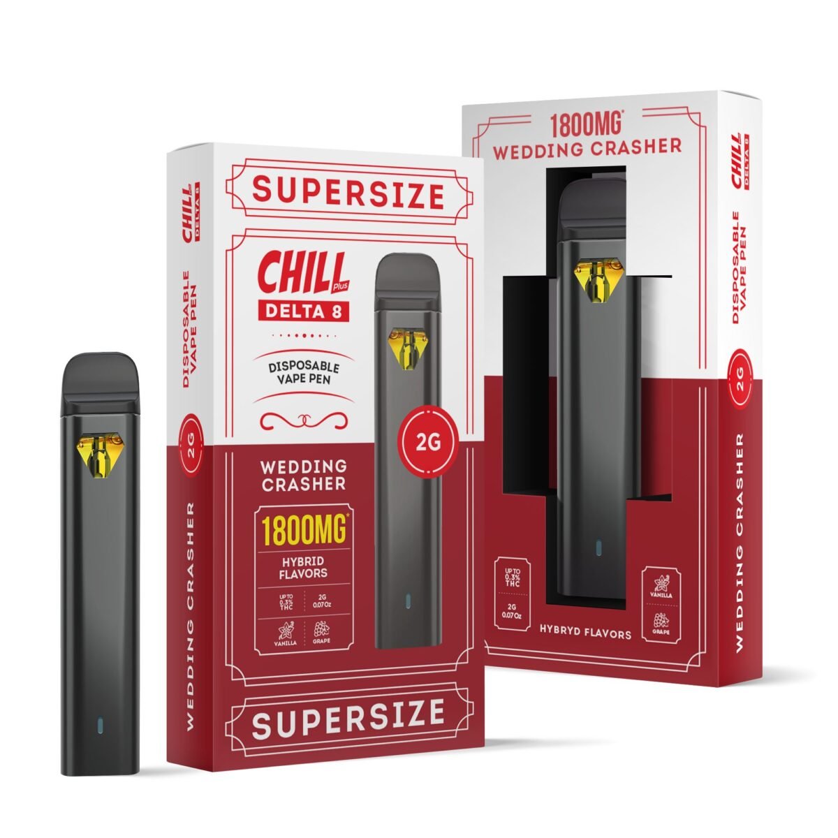Wedding Crasher Delta 8 THC - Disposable - 1800mg - Chill