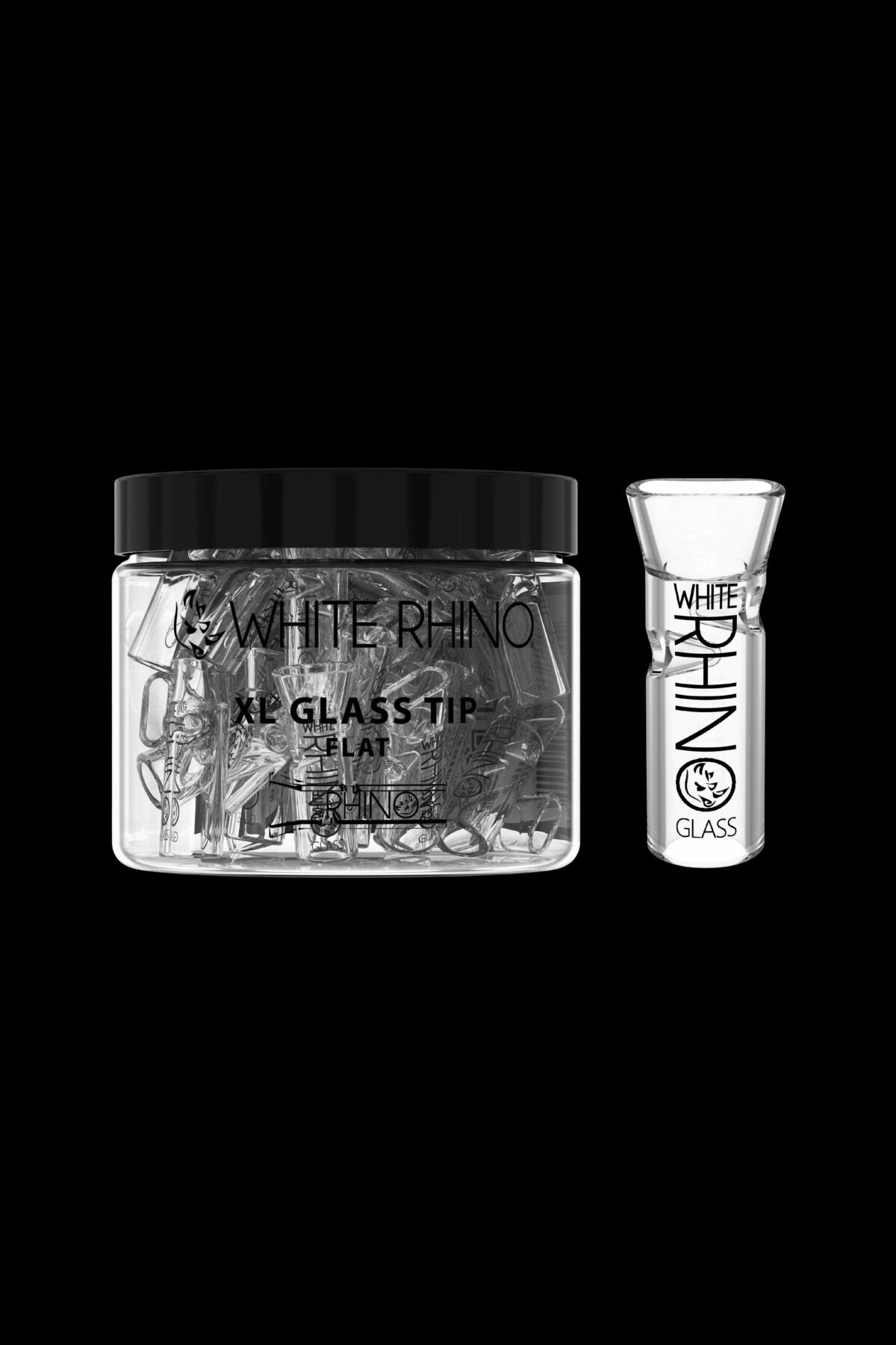 White Rhino XL Glass Tip 40ct Display Flat