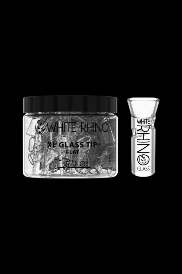 White Rhino XL Glass Tip 40ct Display Flat