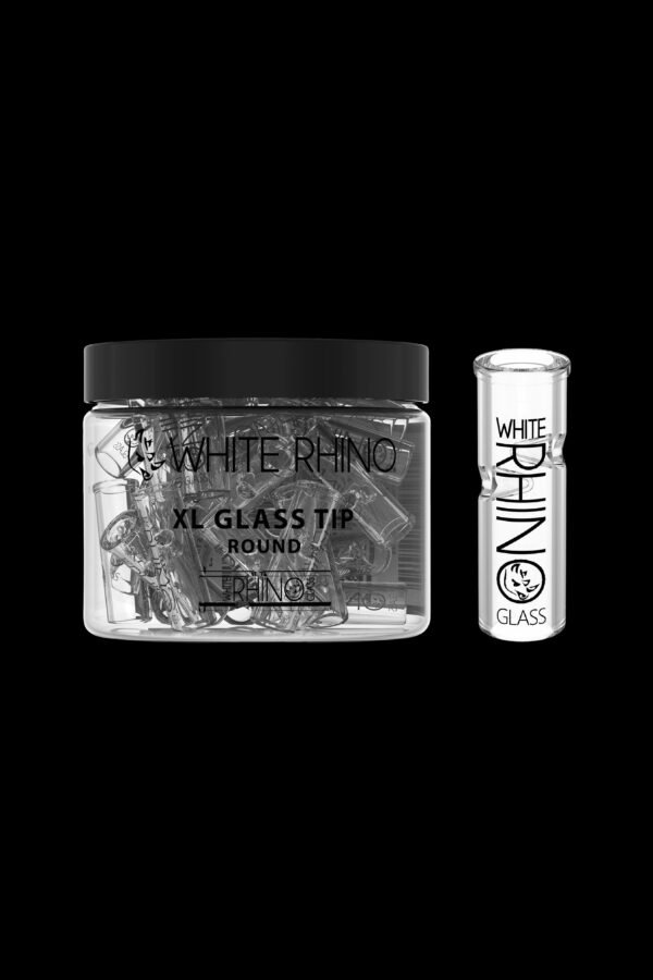 White Rhino XL Glass Tip 40ct Display Round