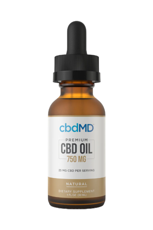 cbdMD Broad Spectrum CBD Oil Drops - Natural Flavor (750MG - 7500MG)