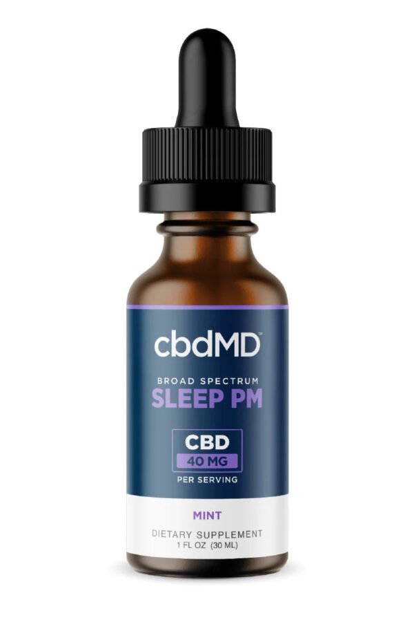 cbdMD CBD PM Oil Drops 30mL Mint - 1500MG