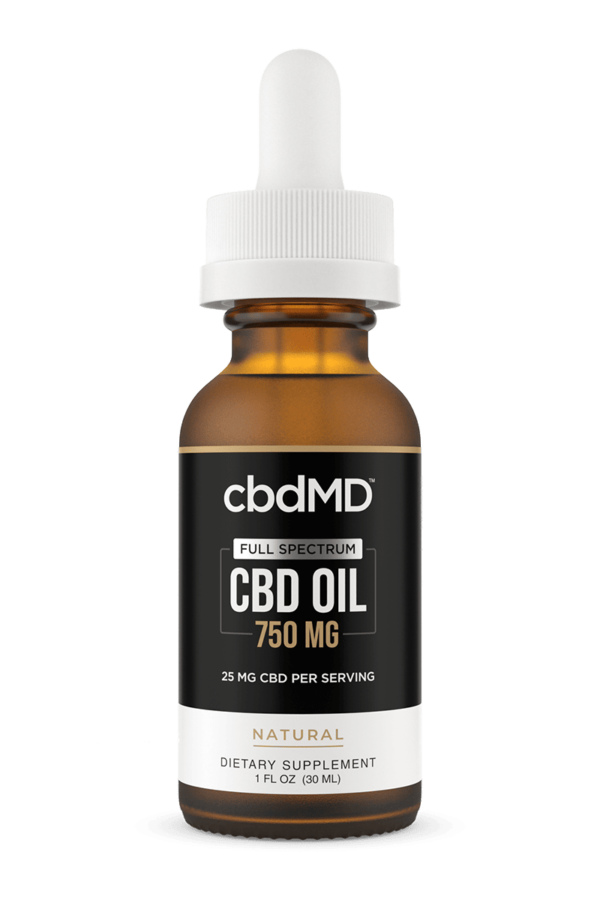 cbdMD Full Spectrum CBD Oil Tinctures - Natural