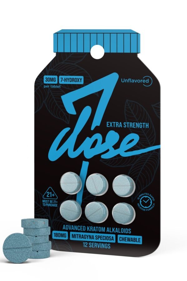 30mg 7-Hydroxy Tablets - Unflavored - 6ct - 7Dose (180mg)