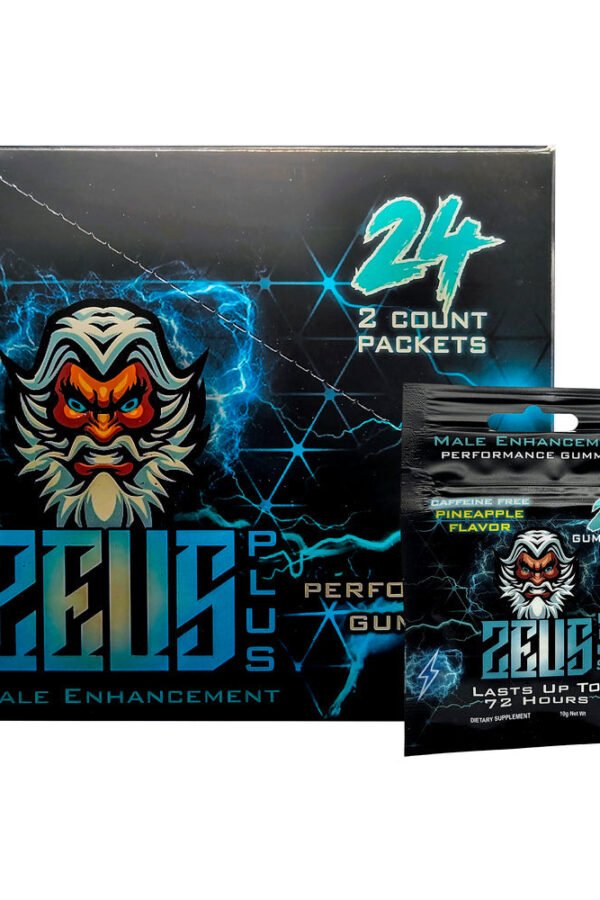 Zeus Plus Male Supplement Gummies Pineapple 2pk (24/DP)