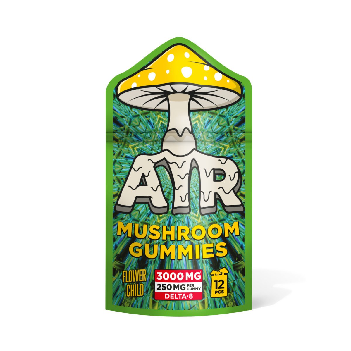 250mg D8 Mushroom Gummies - Flower Child - Air (3000mg)