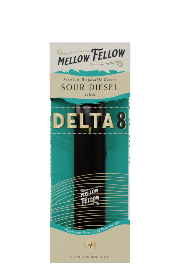 Delta 8 Premium 2ML Disposable Vape - Sour Diesel (Sativa)