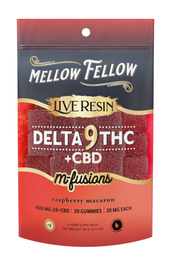 Delta 9 Live Resin Edibles 400mg - Raspberry Macaron