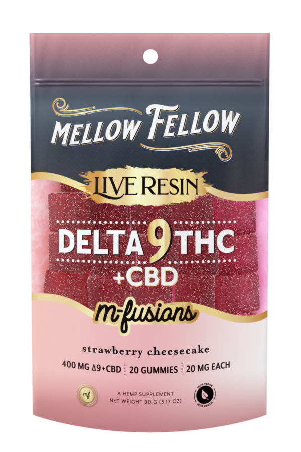 Delta 9 Live Resin Edibles 400mg - Strawberry Cheesecake