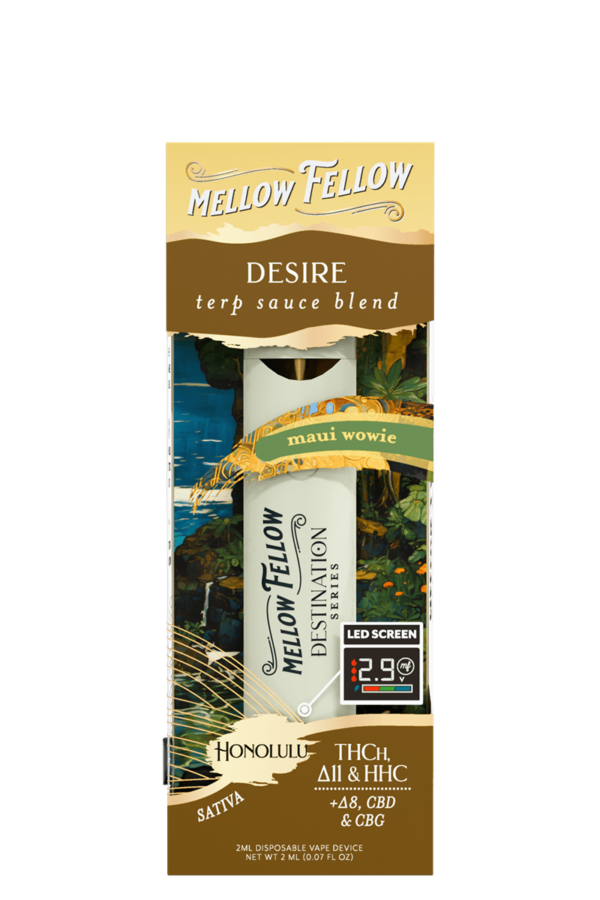 Desire Blend - Destination: Honolulu - Terp Sauce 2ml Disposable Vape - Maui Wowie (Sativa)