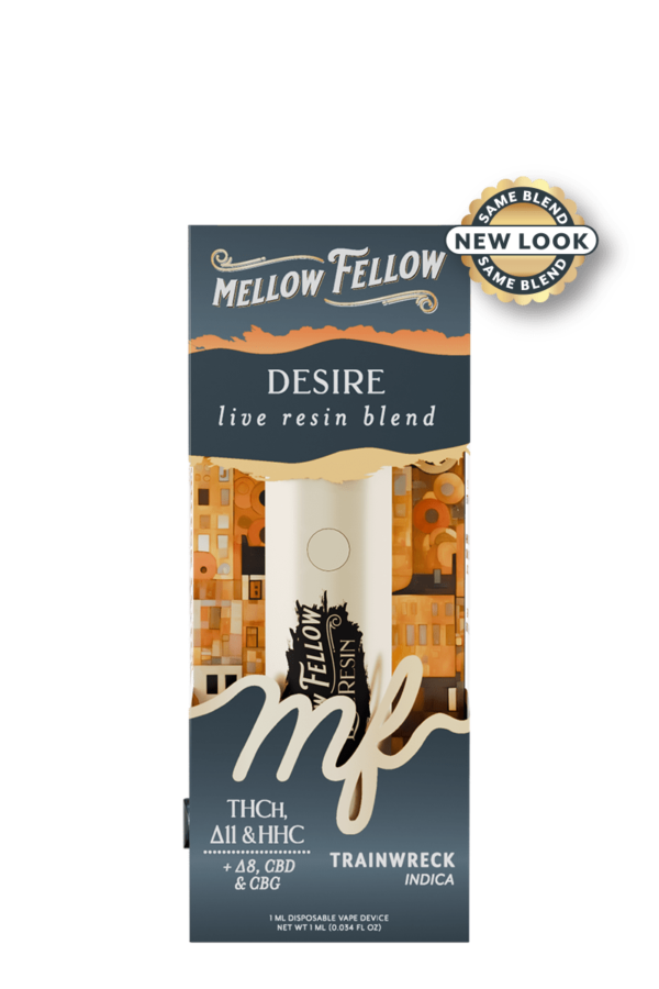 Desire Blend - Destination: Paris - Live Resin 1ml Disposable Vape - Trainwreck (Indica)
