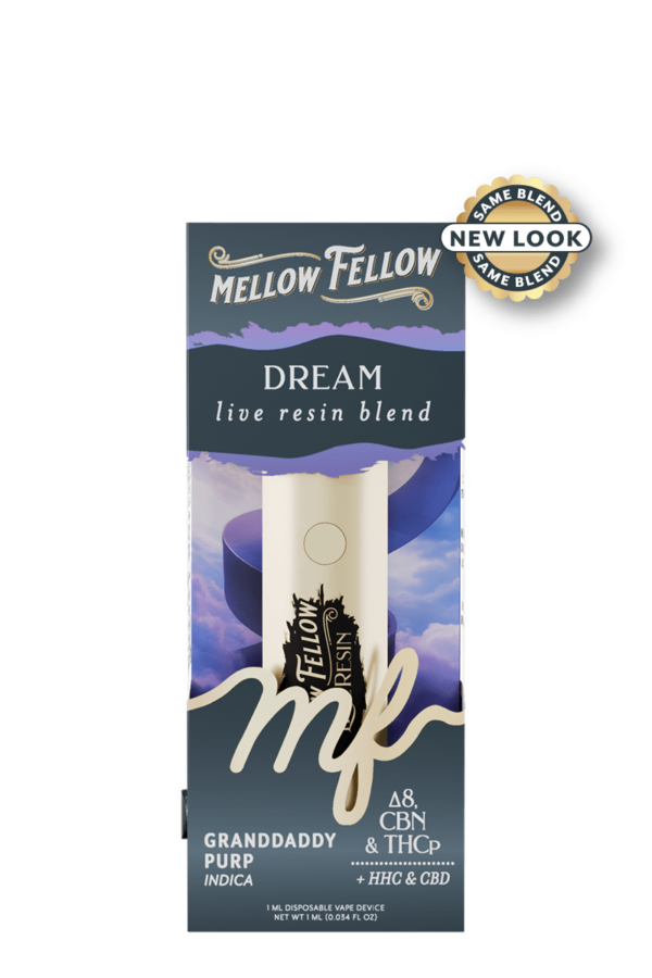 Dream Blend - Destination: Machu Picchu - Live Resin 1ml Disposable Vape - Granddaddy Purp (Indica)