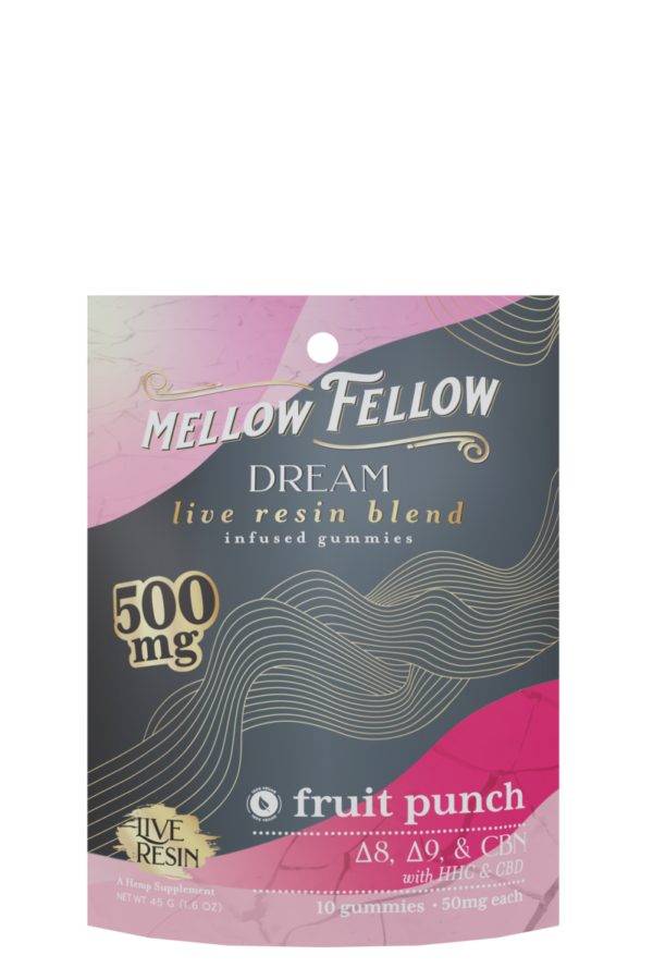 Dream Blend Live Resin M-Fusions Edibles Fruit Punch 500mg
