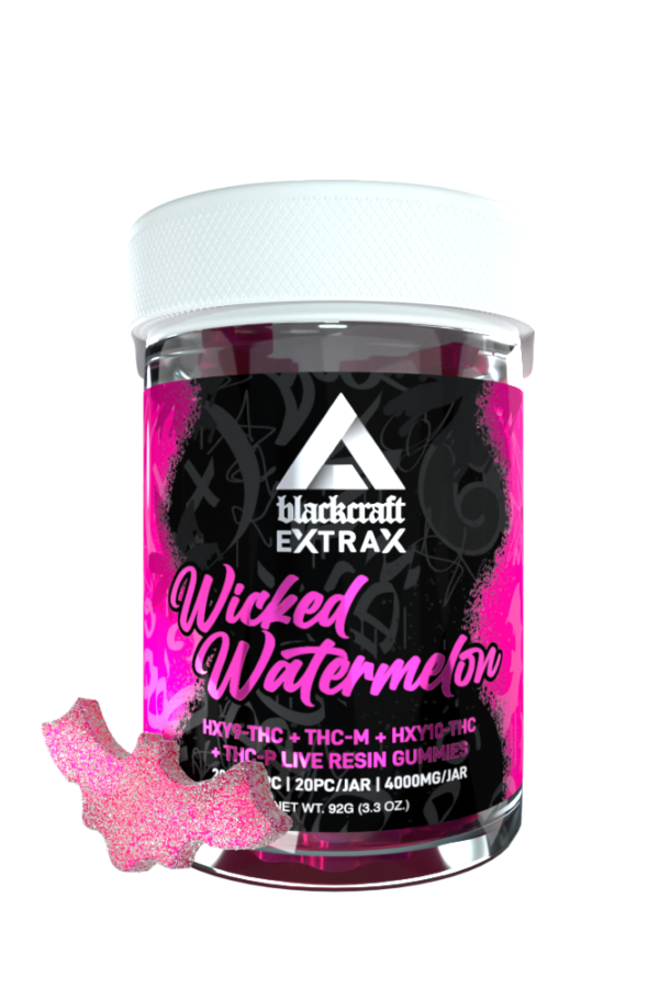 HXY-10 + THCP 4000mg Live Resin Gummies / Blackcraft Extrax