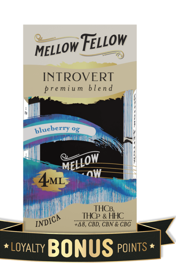 Introvert Blend 4ML Disposable Vape - Blueberry OG (Indica)