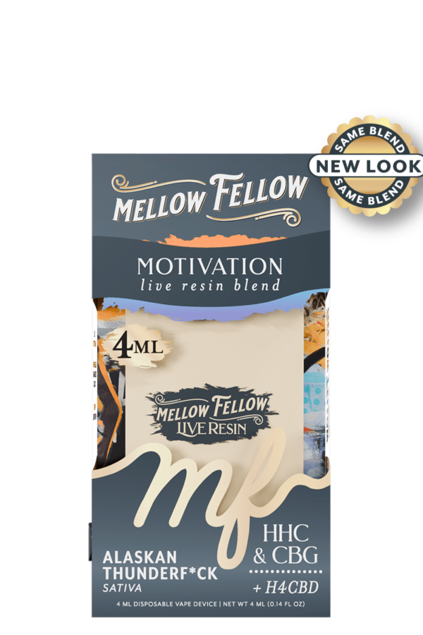Motivation Blend 4ml Live Resin Disposable Vape - Alaskan Thunderf*ck (Sativa)
