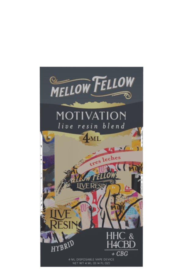 Motivation Blend 4ml Live Resin Disposable Vape - Tres Leches (Hybrid)