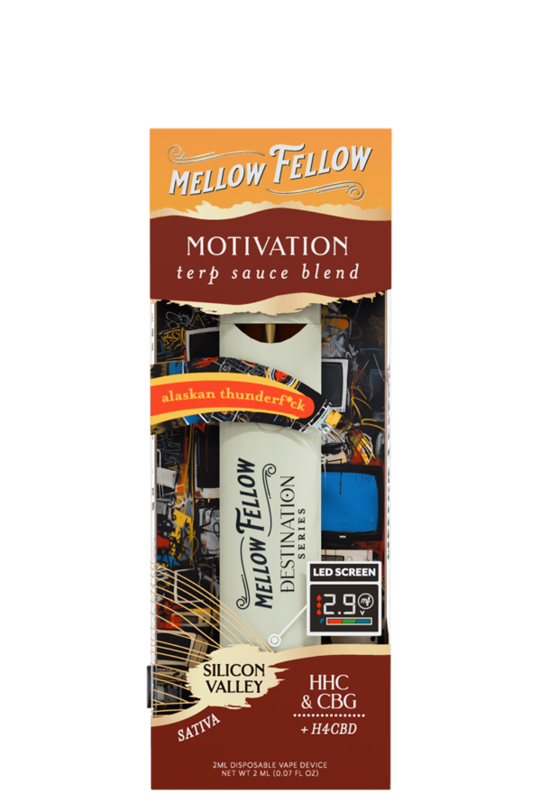 Motivation Blend - Destination: Silicon Valley - Terp Sauce 2ml Disposable Vape - Alaskan Thunderf*ck (Sativa)