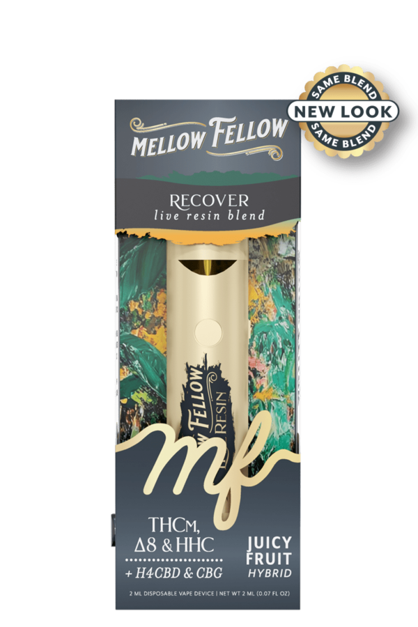 Recover Blend 2ml Live Resin Disposable Vape - Juicy Fruit (Hybrid)
