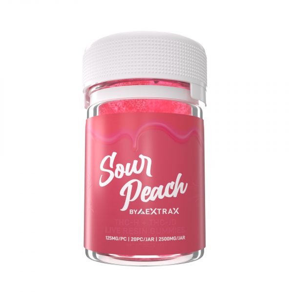 Sour Peach THCh THCjd Gummies 2500mg