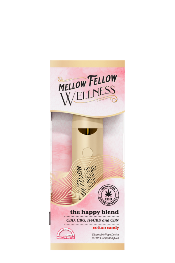The Happy Blend - 1ml CBD Disposable Vape (Cotton Candy)