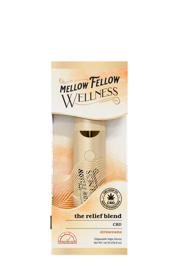 The Relief Blend - 1ml CBD Disposable Vape (Strawnana)