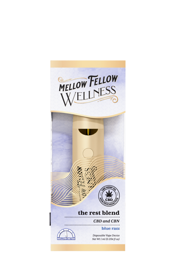 The Rest Blend - 1ml CBD Disposable Vape (Blue Razz)