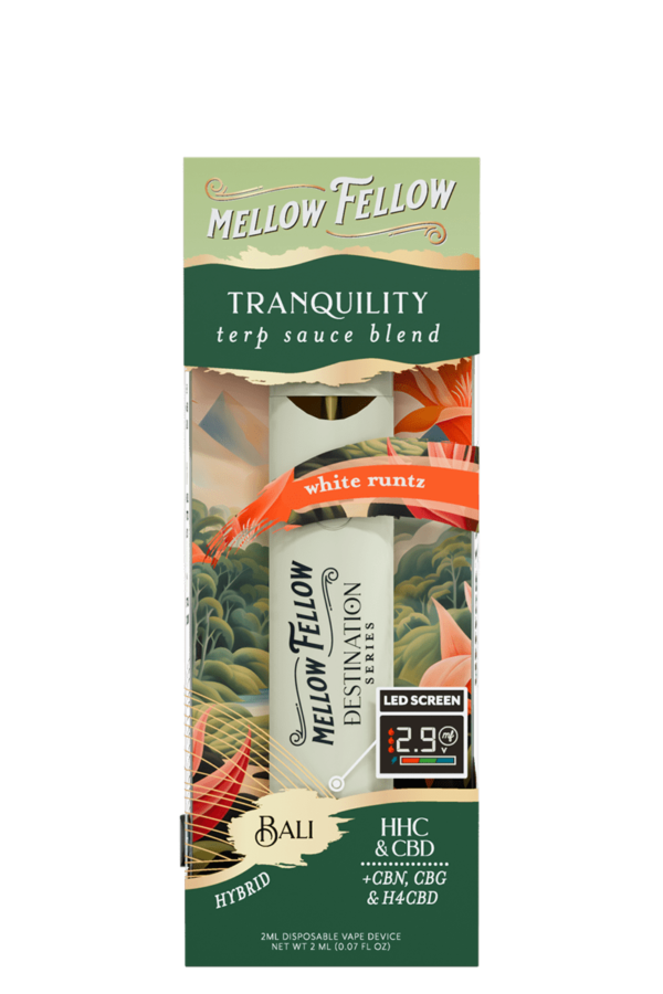Tranquility Blend - Destination: Bali - Terp Sauce 2ml Disposable Vape - White Runtz (Hybrid)