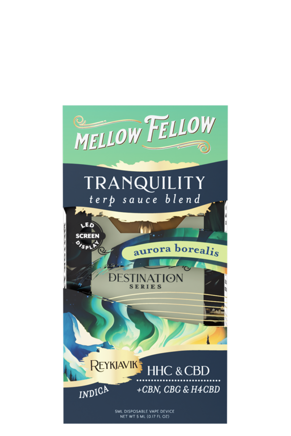 Tranquility Blend Reykjavik - Terp Sauce 5ml Disposable Vape - Aurora Borealis (Indica)