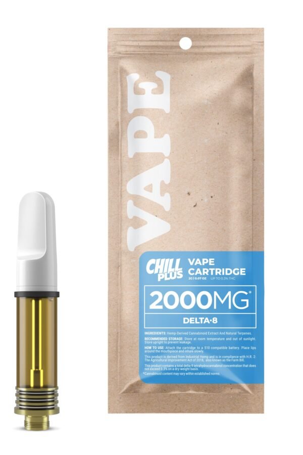 2000mg D8 Vape Cart - AK47 - Hybrid - 2ml - Chill Plus