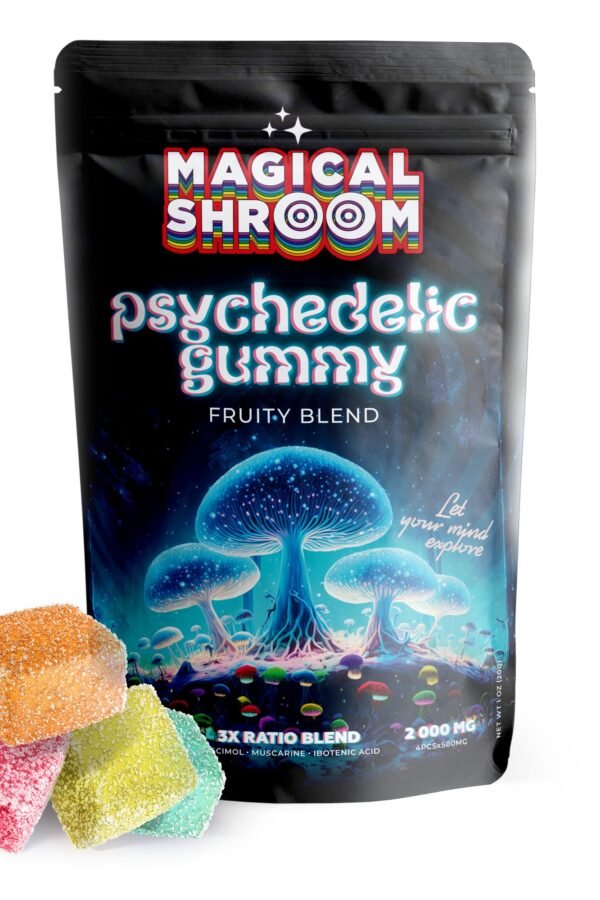 500mg Mushroom Blend Gummies - Fruity Blend - Magical Shroom (2000mg)