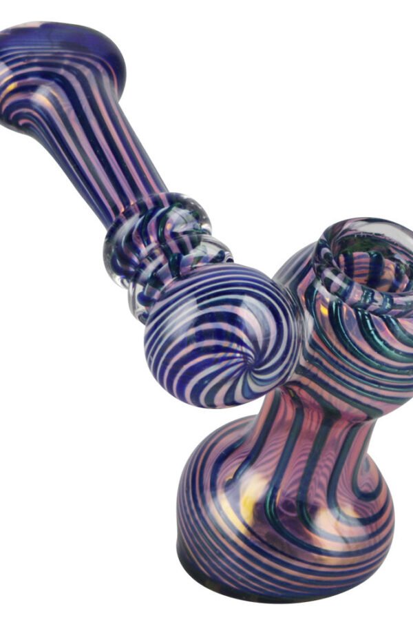 Gold Fumed Sidecar Bubbler - 3.5""