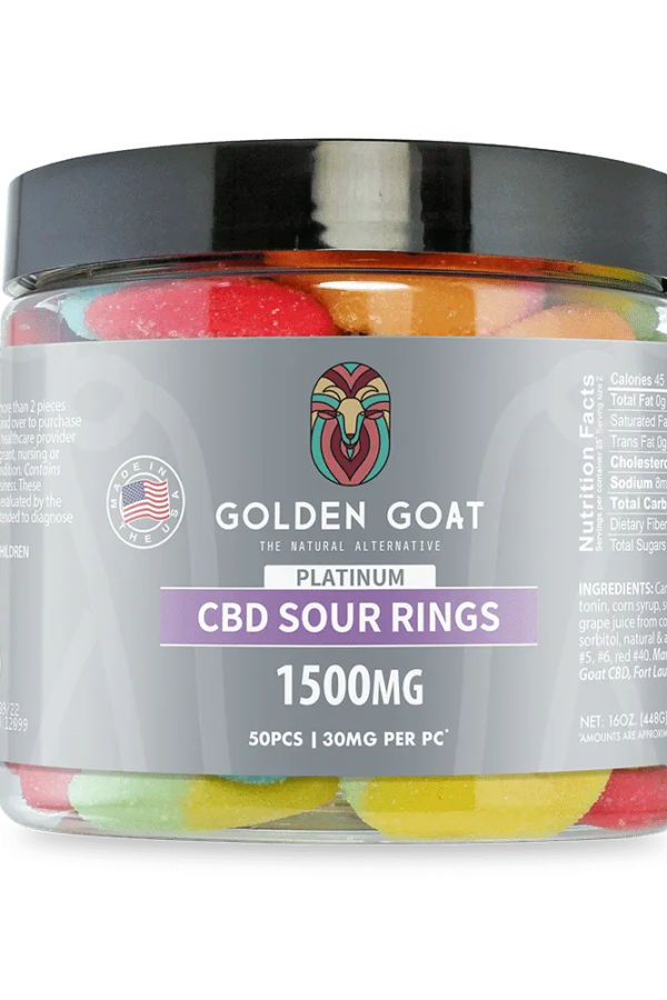 Platinum CBD Gummies 1500mg - Neon Rings