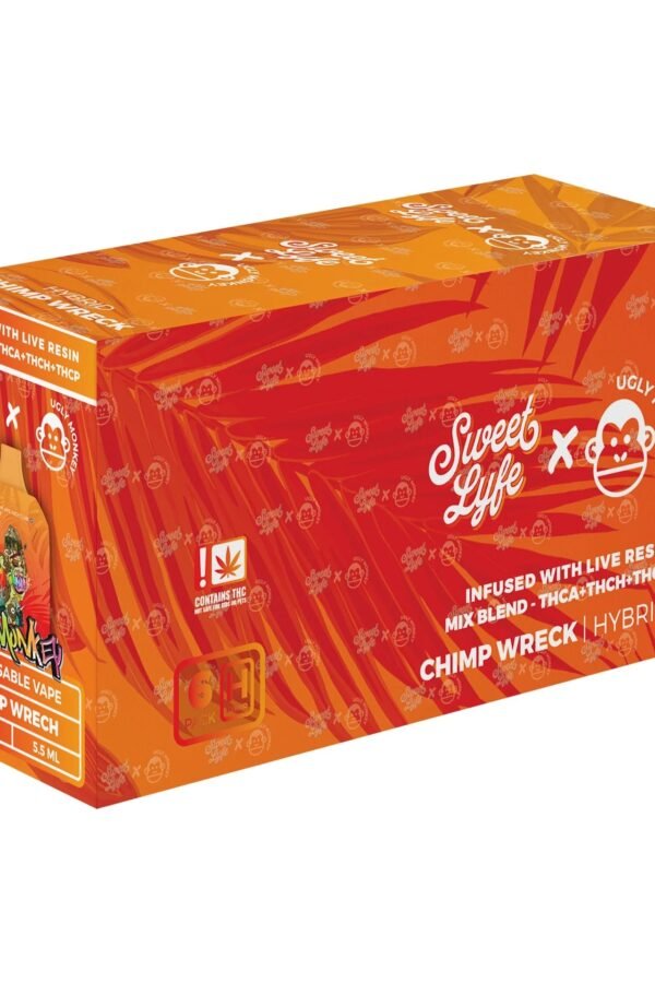 Sweet Lyfe x Ugly Monkey Disposable Vape - THCA+THCH+THCP - Chimp Wreck (Hybrid)