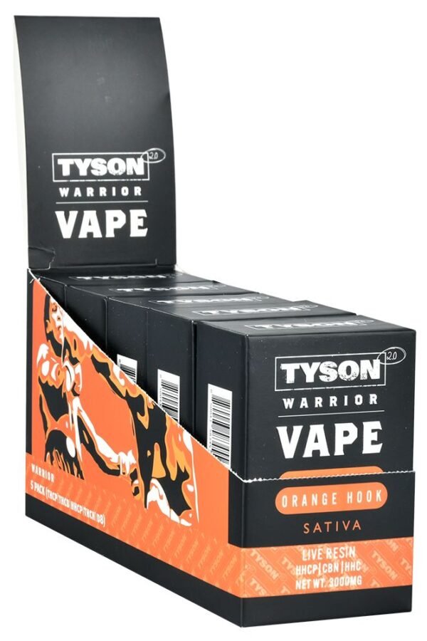 TYSON 2.0 Warrior Live Resin Disposable Vape / 3g / 5ct Display
