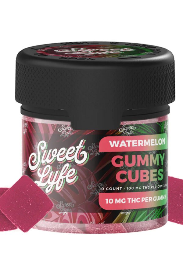 Vegan Gummies 100MG D9 THC- 2oz Jar Watermelon
