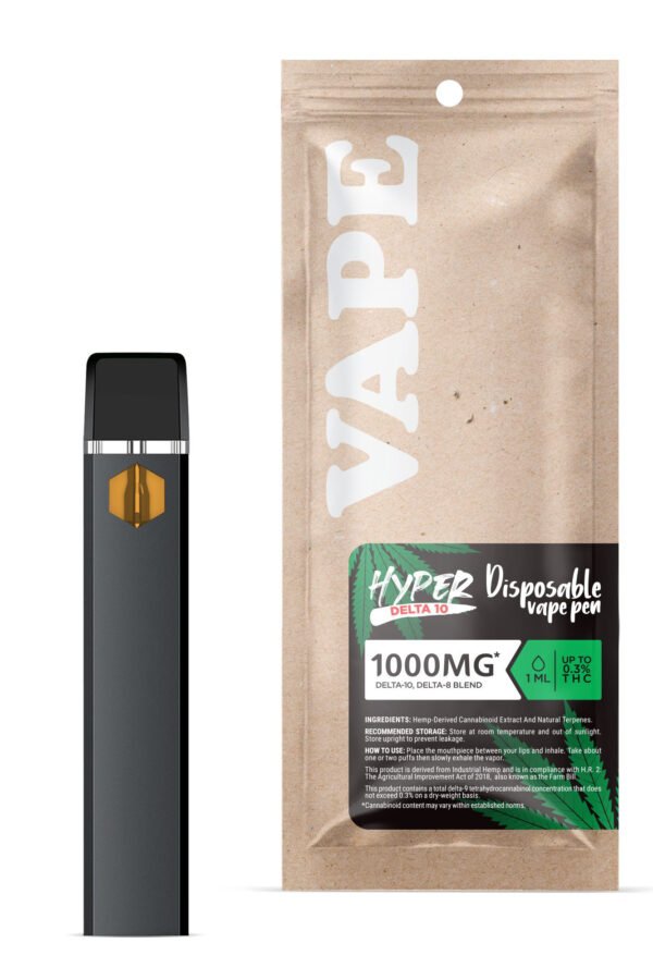 1000mg D10, D8 Vape Pen - Skywalker OG - Hybrid - 1ml - Hyper