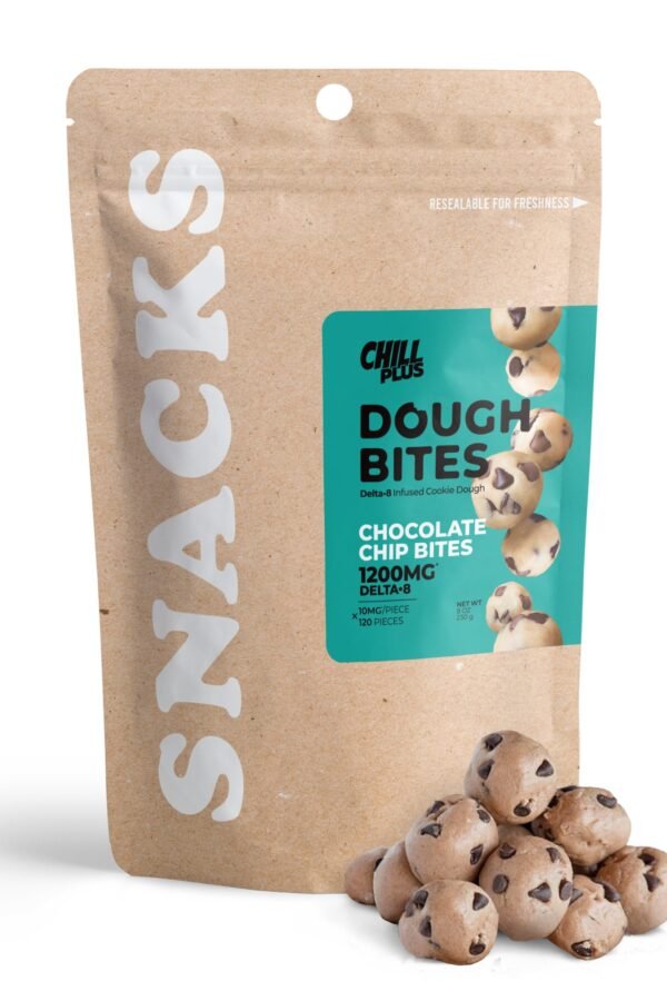10mg Delta 8 Dough Bites - Chocolate Chip Bites - Chill Plus (1200mg)