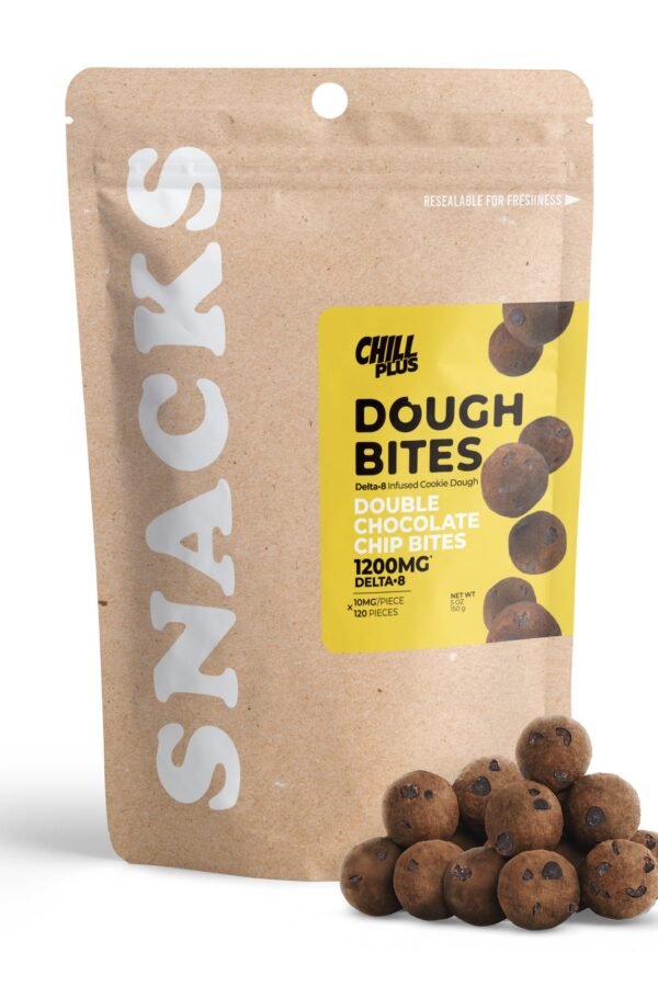 10mg Delta 8 Dough Bites - Double Chocolate Chip Bites - Chill Plus (1200mg)