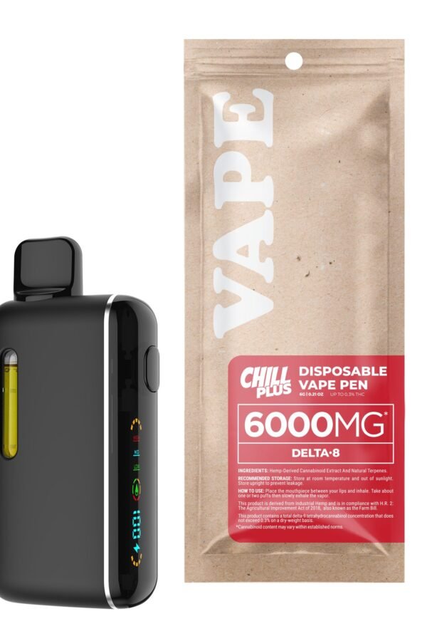 6000mg D8 Vape Pen - AK47 - Hybrid - 6ml - Chill Plus