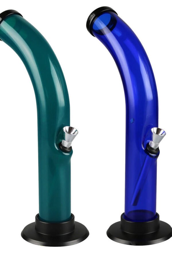 Acrylic Curved Water Pipe - 10"" / Colors Vary