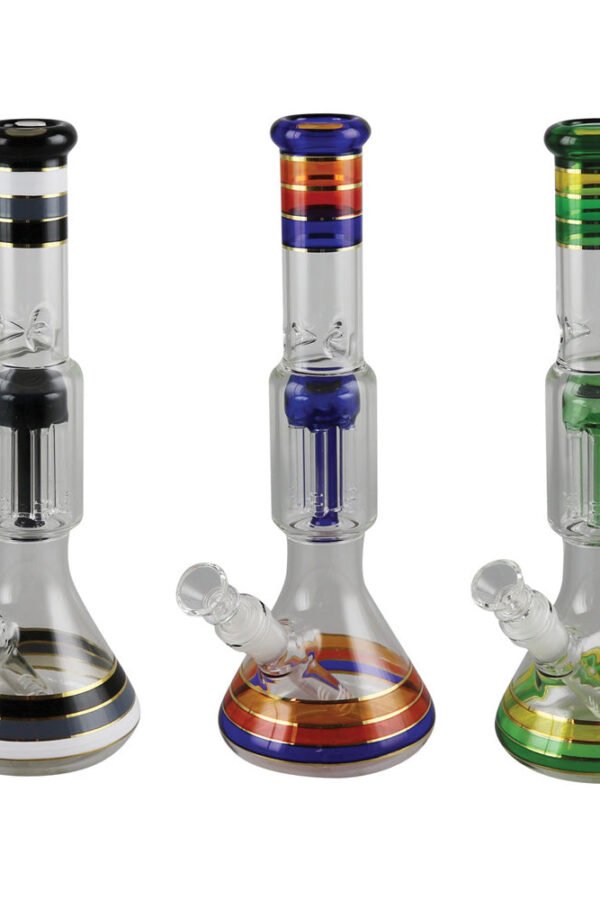 Back To Basics Beaker Water Pipe - 12"" / 14mm F / Colors Vary